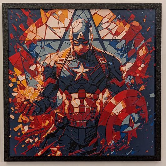 Captain America - Marvel Hueforge Art