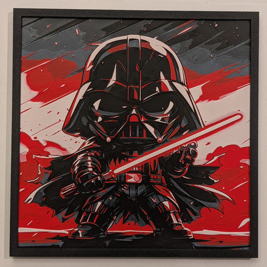 Chibi Darth Vader - Star Wars Hueforge Art