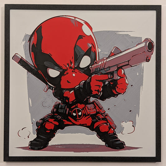 Chibi Deadpool - Marvel Hueforge Art