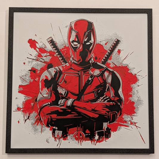 Deadpool Arms Crossed - Marvel Hueforge Art