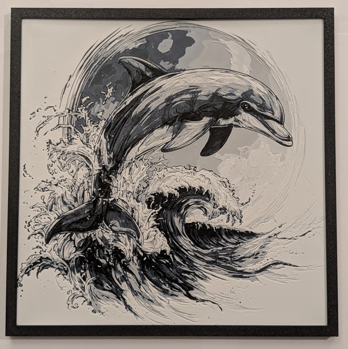 Dolphin - Nature Hueforge Art
