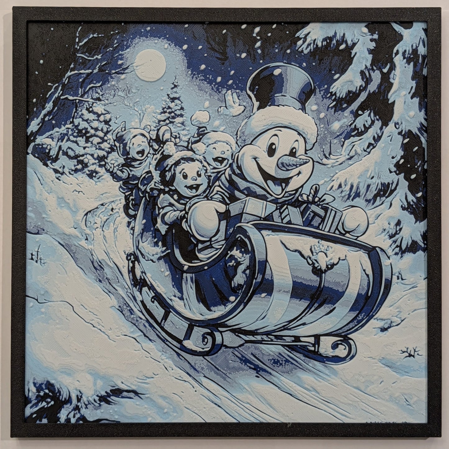 Frosty the Snowman - Christmas Hueforge Art