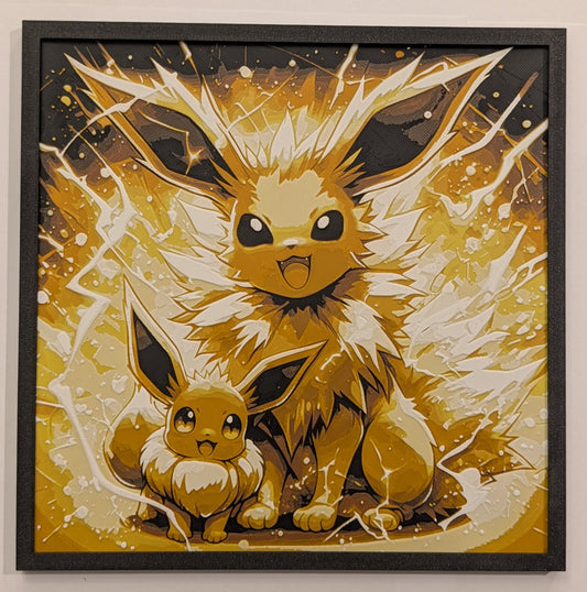 Eevee / Jolteon - Hueforge - Fan Art