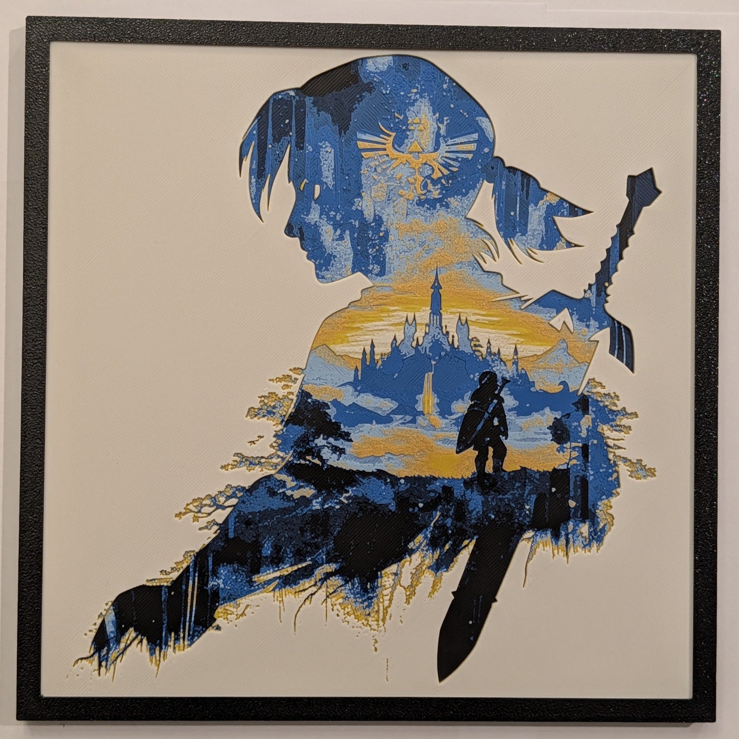 Link Silhouette - Zelda Gaming Hueforge Art