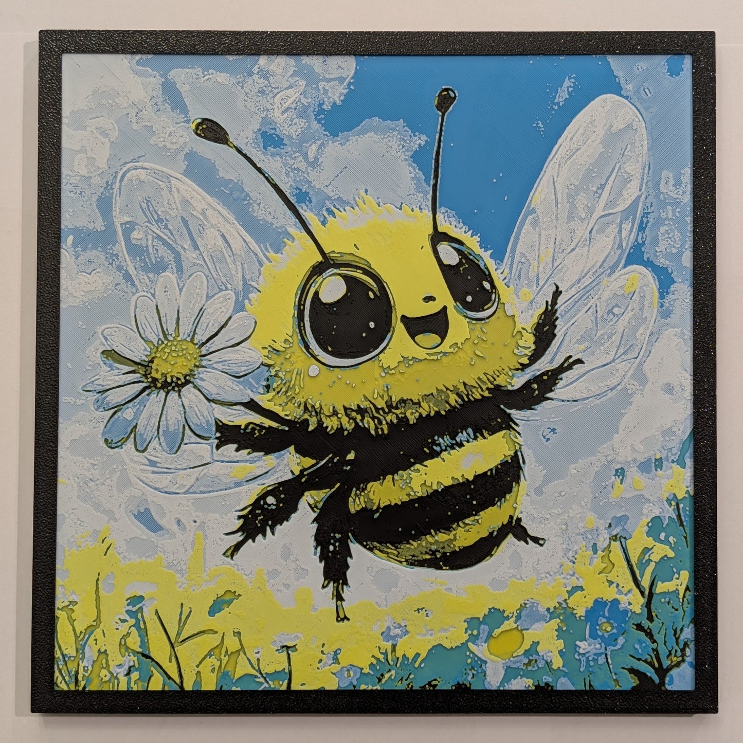 Cute Bee - Nature Hueforge Art