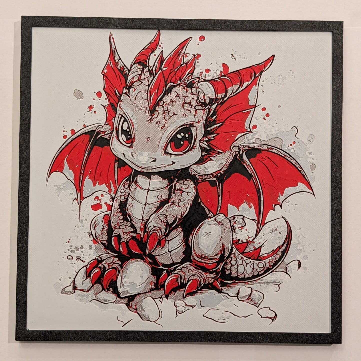 Cute Dragon - Fantasy Hueforge Art