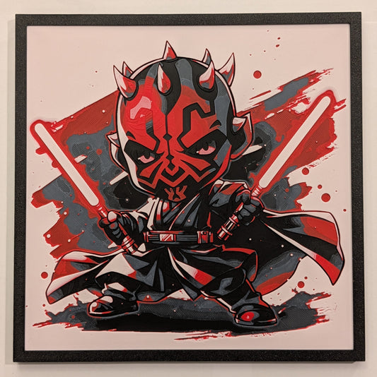 Darth Maul - Star Wars Hueforge Art