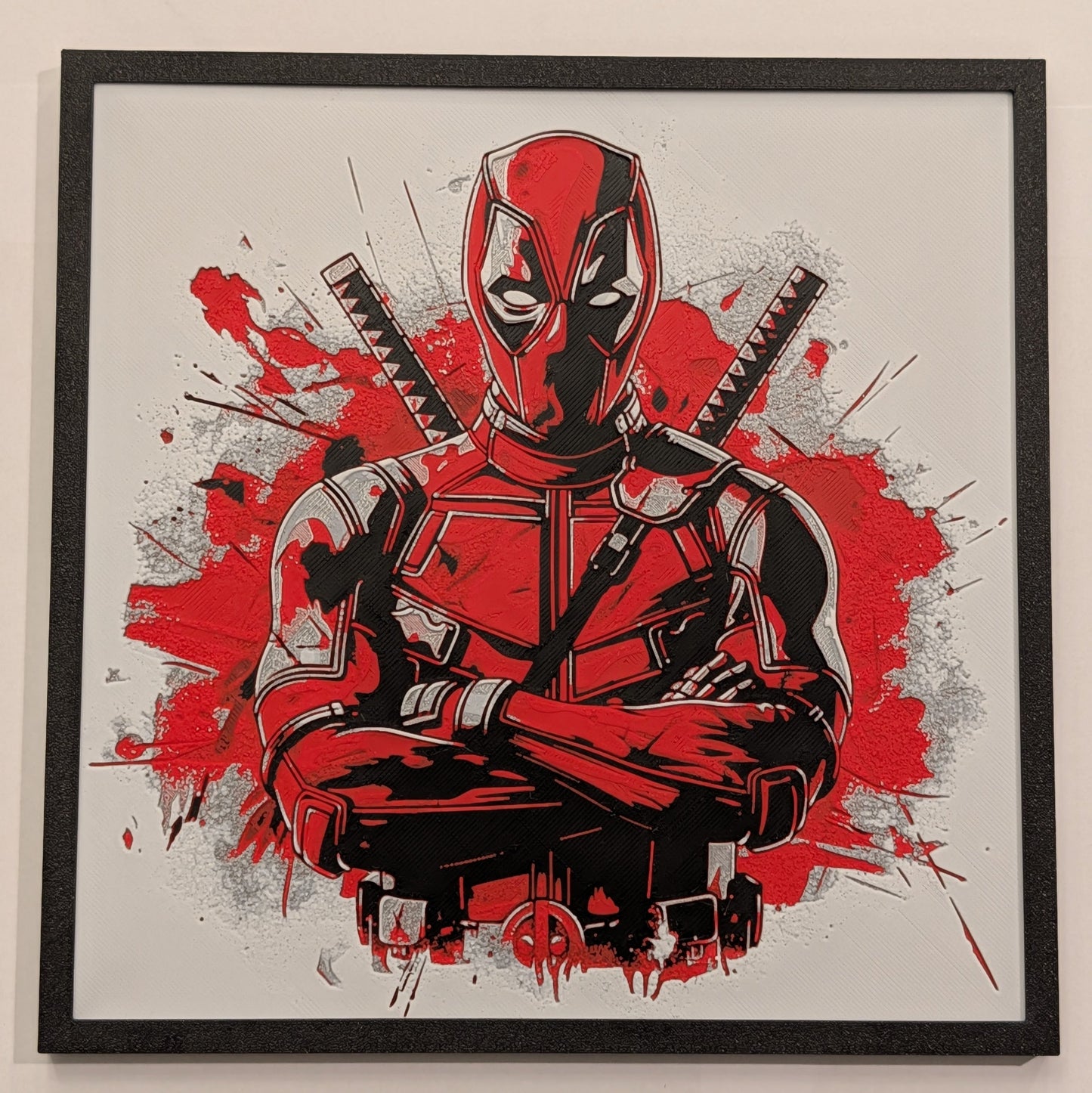 Deadpool Arms Crossed - Marvel Hueforge Art