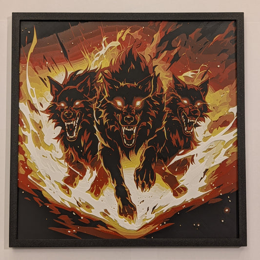 Demon Dogs - Supernatural Hueforge Art