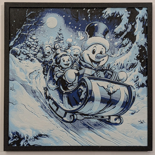 Frosty the Snowman - Christmas Hueforge Art