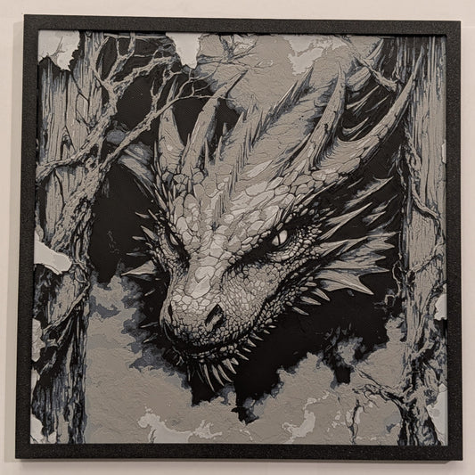 Hidden Dragon - Fantasy Hueforge Art