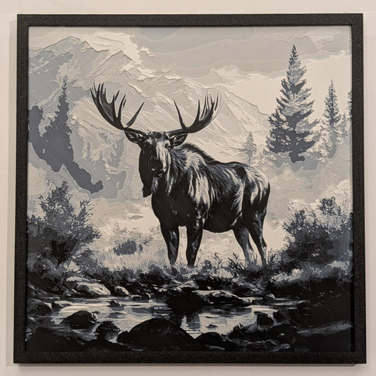 Moose - Animals Hueforge Art