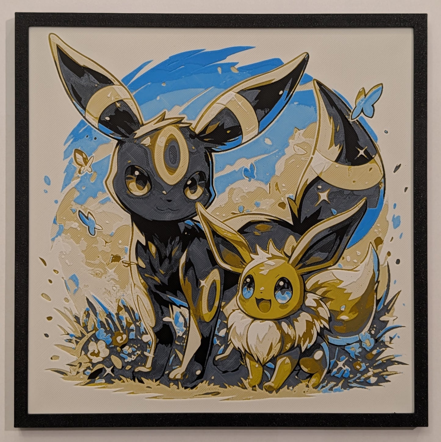 Umbreon Eevee - Pokémon Hueforge Art